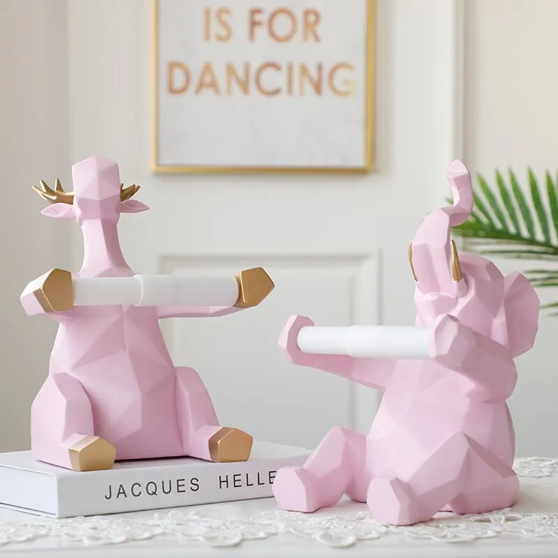 Creative Animal Statue Bathroom Toilet Paper Tissue Holder