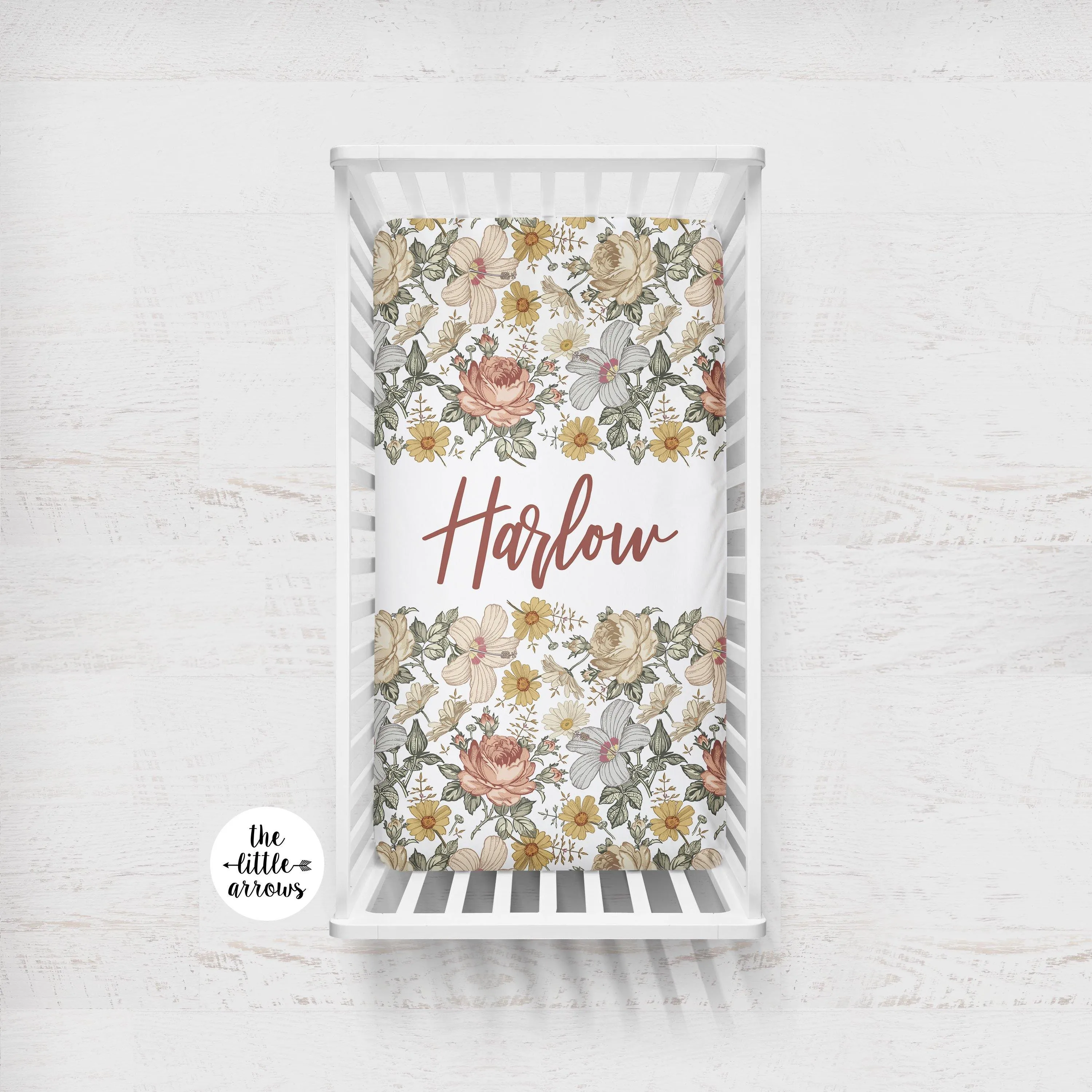 Crib Sheet - Vintage Floral