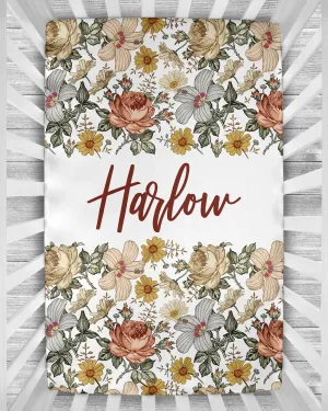 Crib Sheet - Vintage Floral