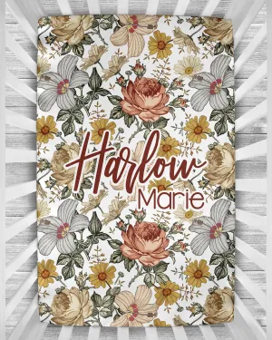 Crib Sheet - Vintage Floral