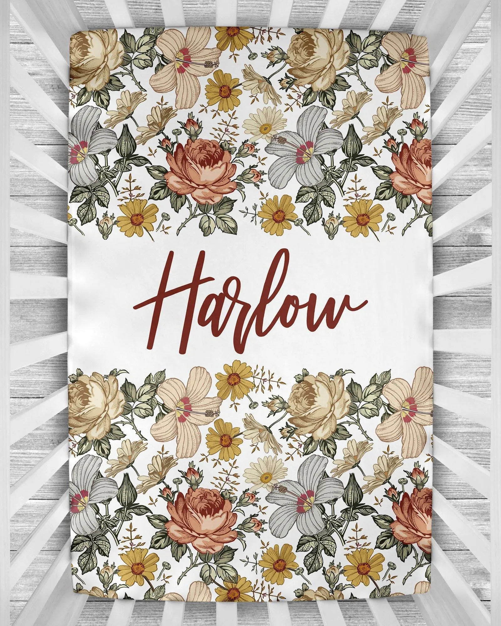 Crib Sheet - Vintage Floral