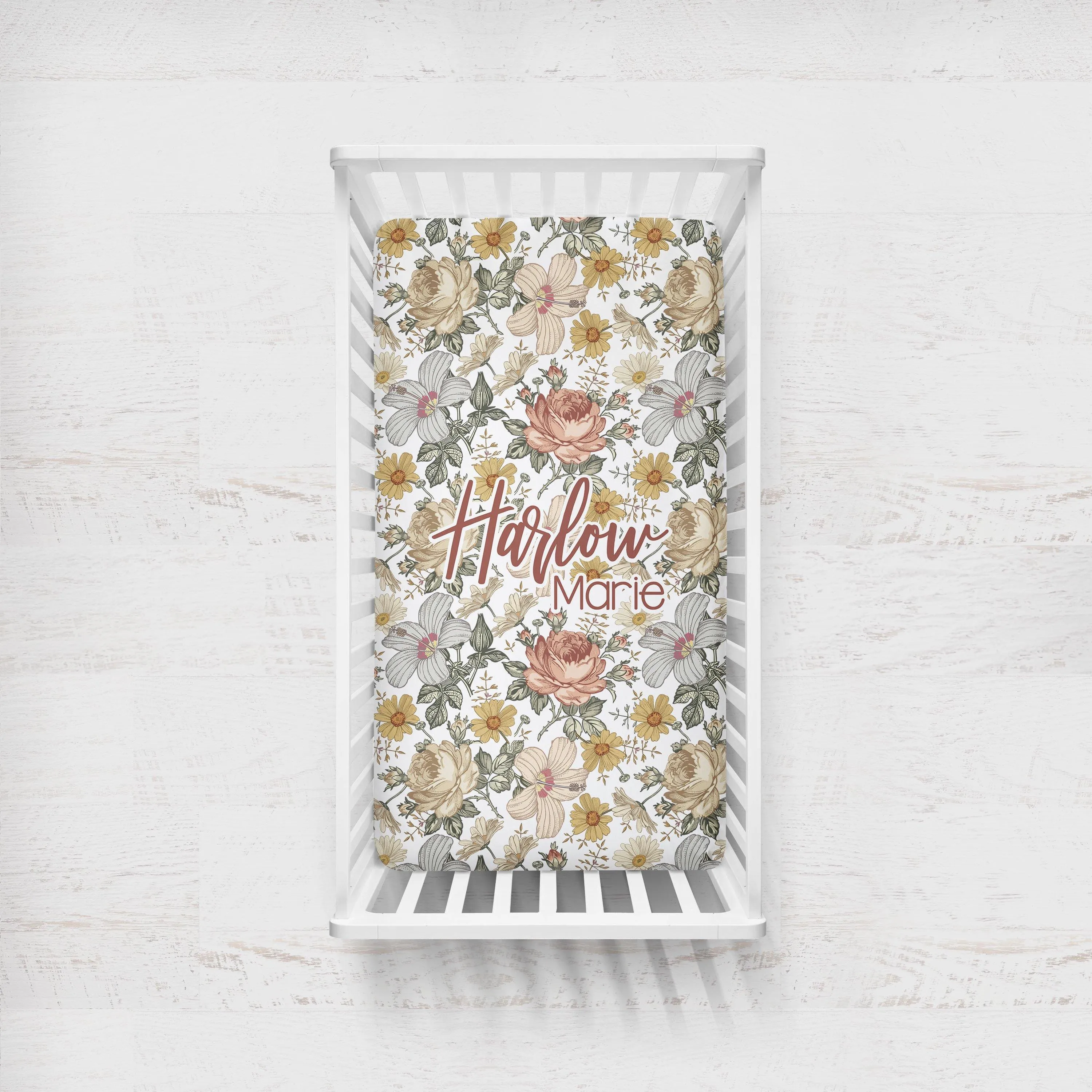 Crib Sheet - Vintage Floral