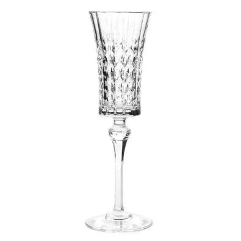 Cristal D'arques Lady Diamond Flute Glass Set Of 6