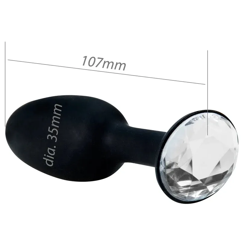 CRYSTAL AMULET SILICONE BUTT PLUG LARGE