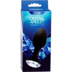 CRYSTAL AMULET SILICONE BUTT PLUG LARGE