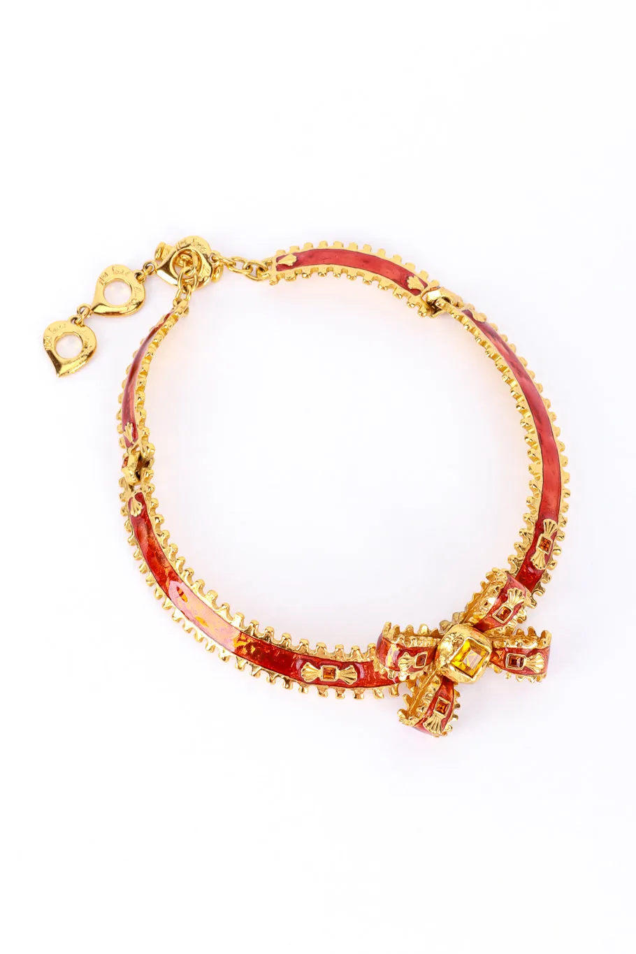 Crystal Bow Collar Necklace