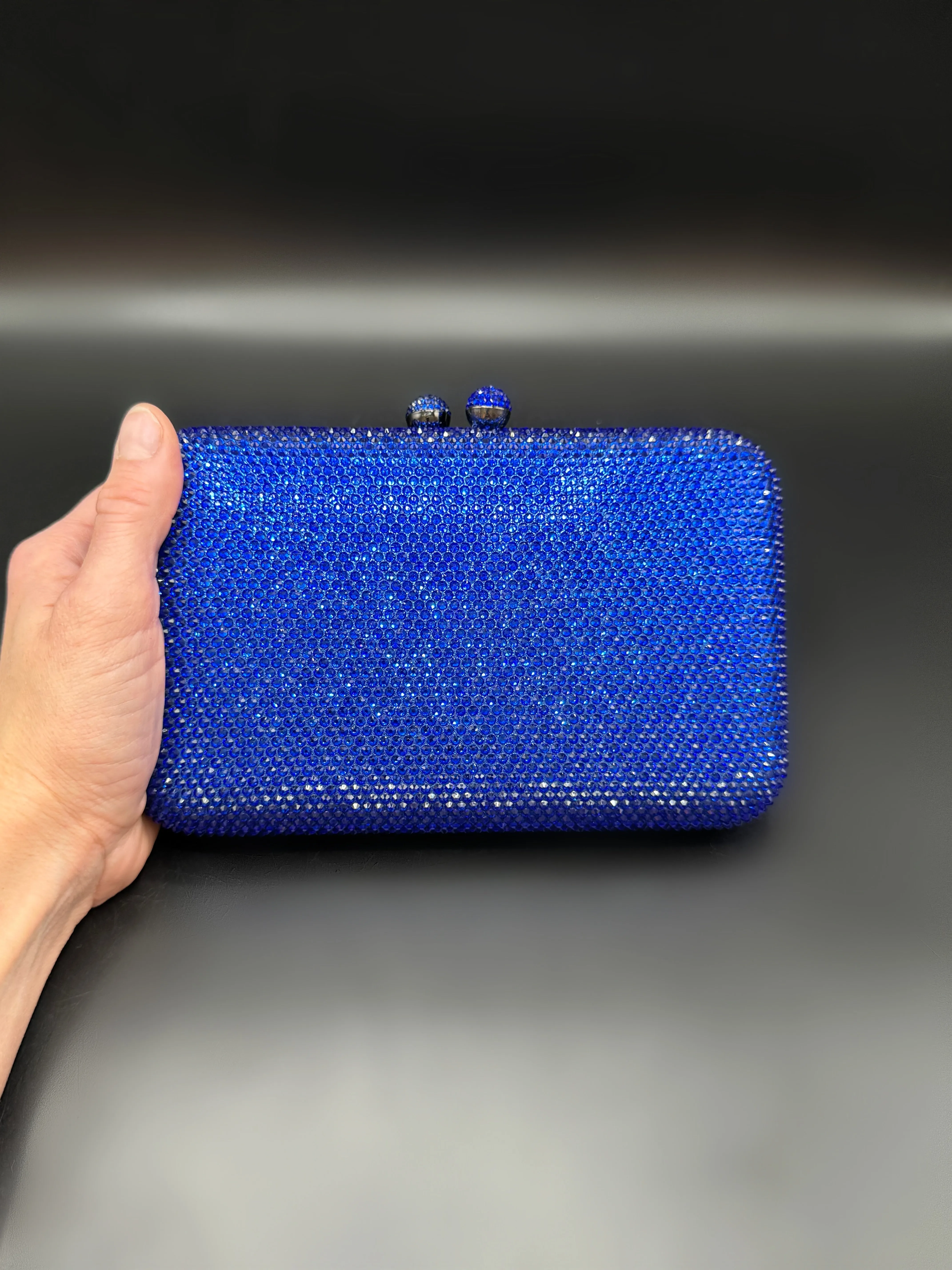 Crystal Clutch Royal Blue 2