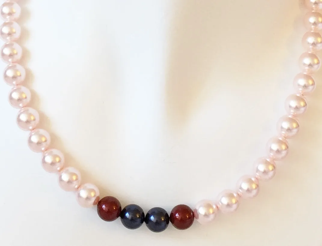 Crystal Pearl Necklace - Laavanya