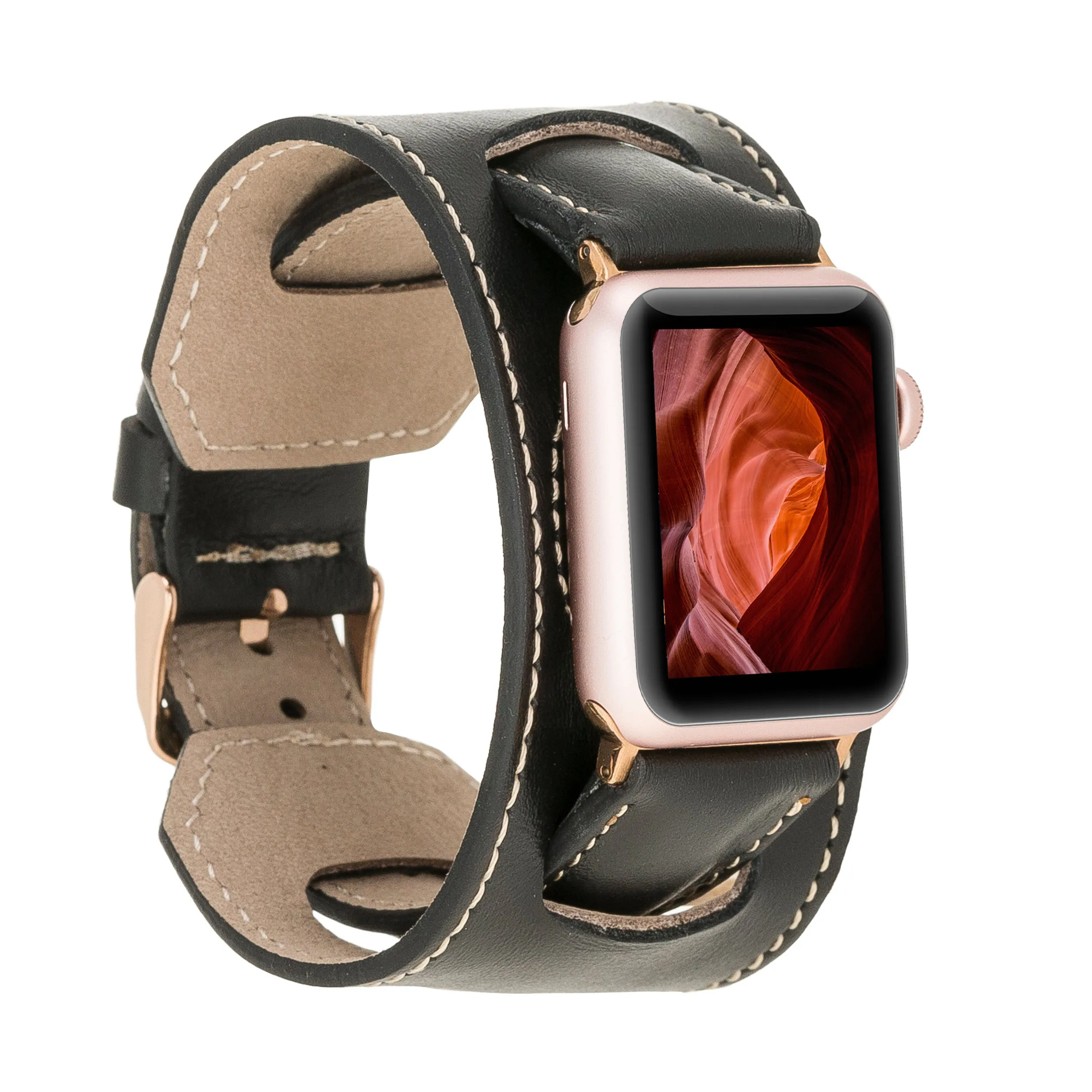 Cuff Leather Fitbit Versa Watch Band