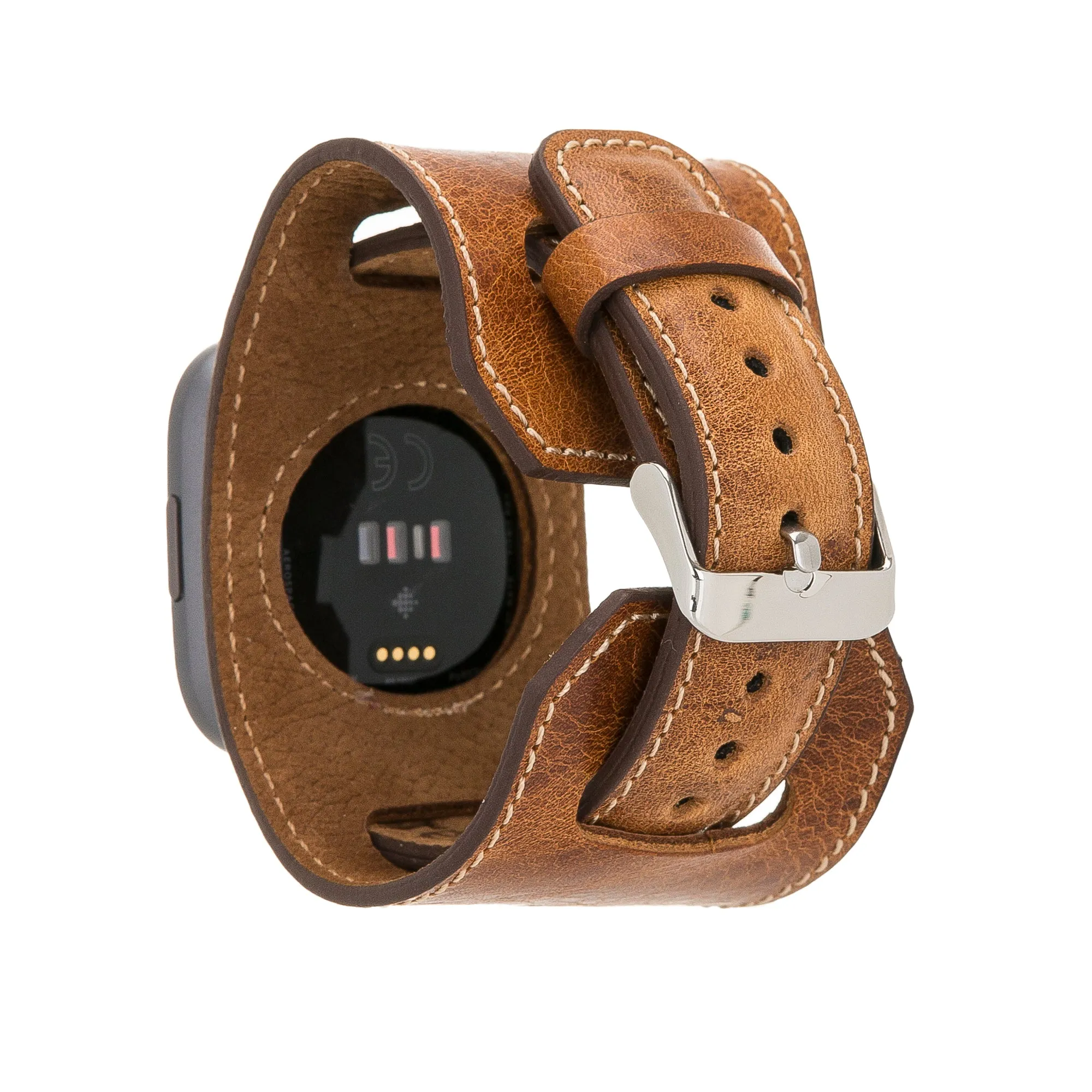 Cuff Leather Fitbit Versa Watch Band