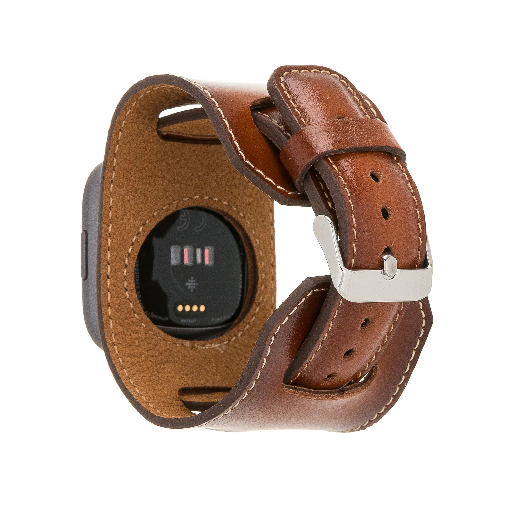 Cuff Leather Fitbit Versa Watch Band