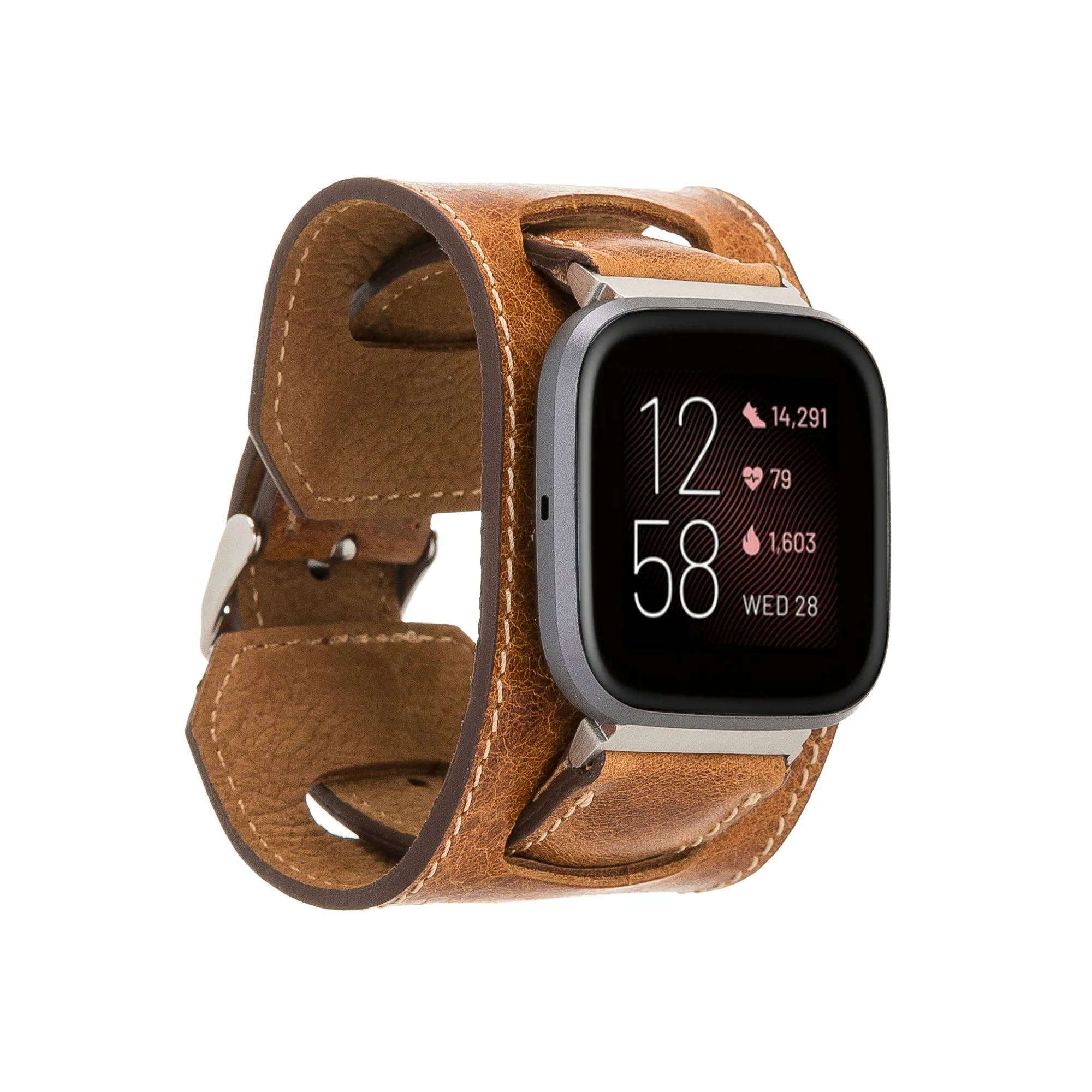 Cuff Leather Fitbit Versa Watch Band