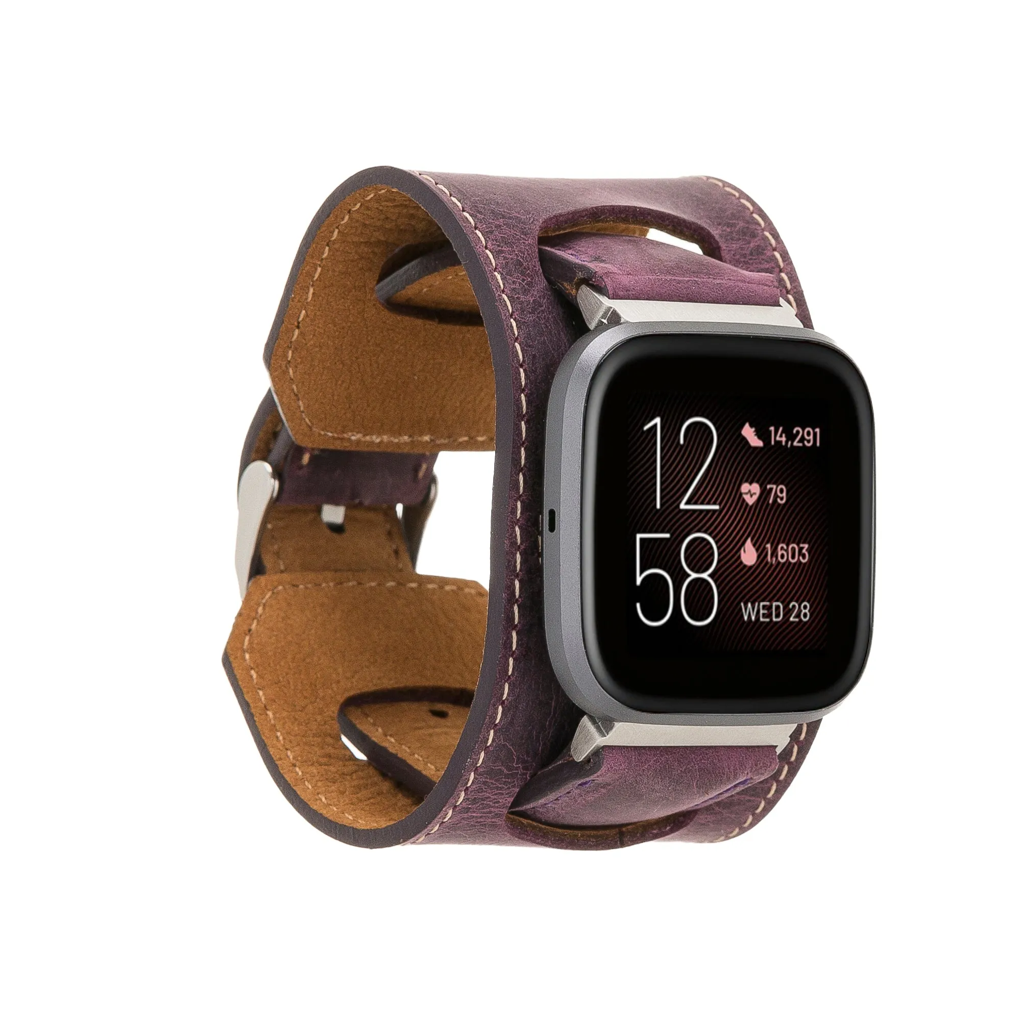 Cuff Leather Fitbit Versa Watch Band