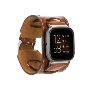 Cuff Leather Fitbit Versa Watch Band