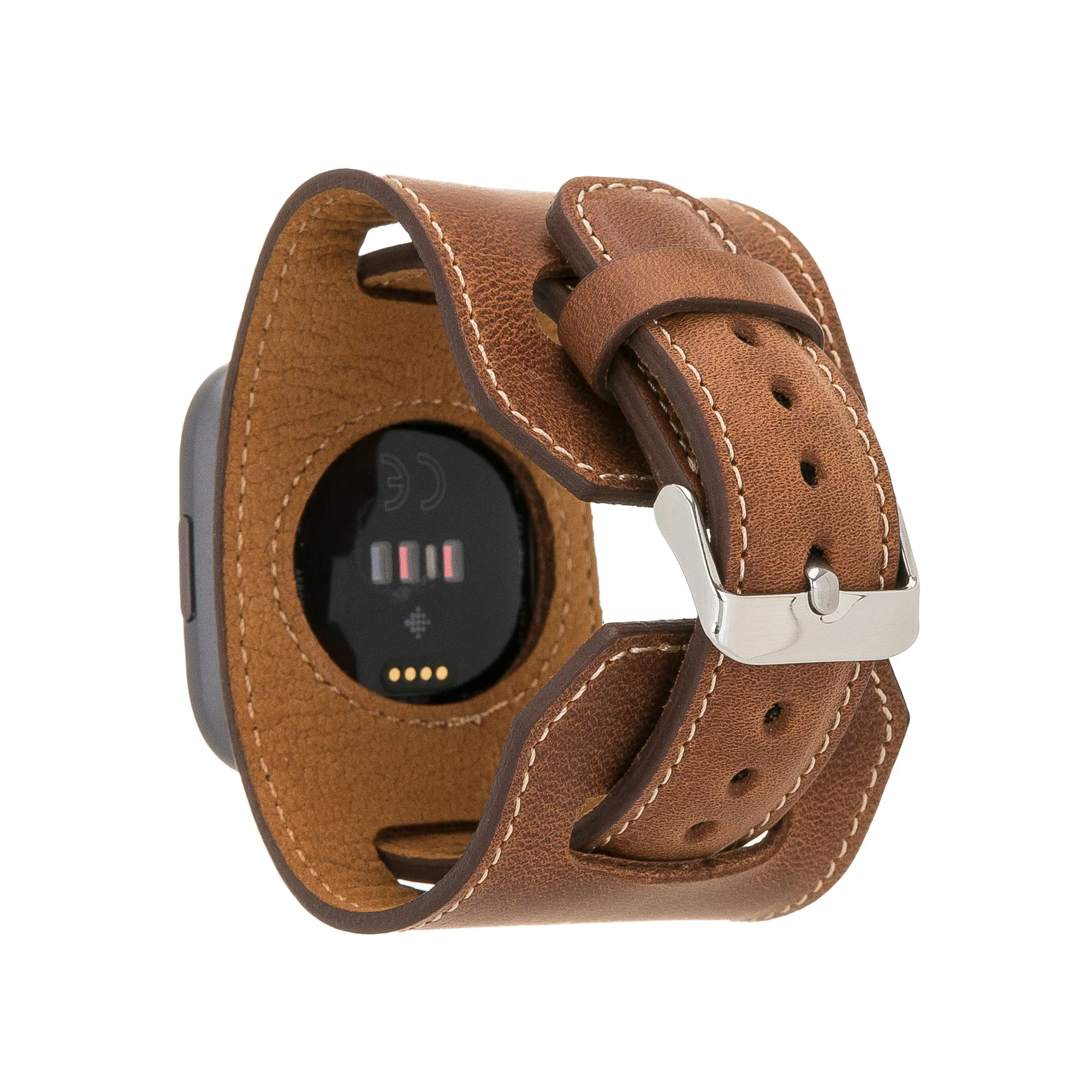 Cuff Leather Fitbit Versa Watch Band