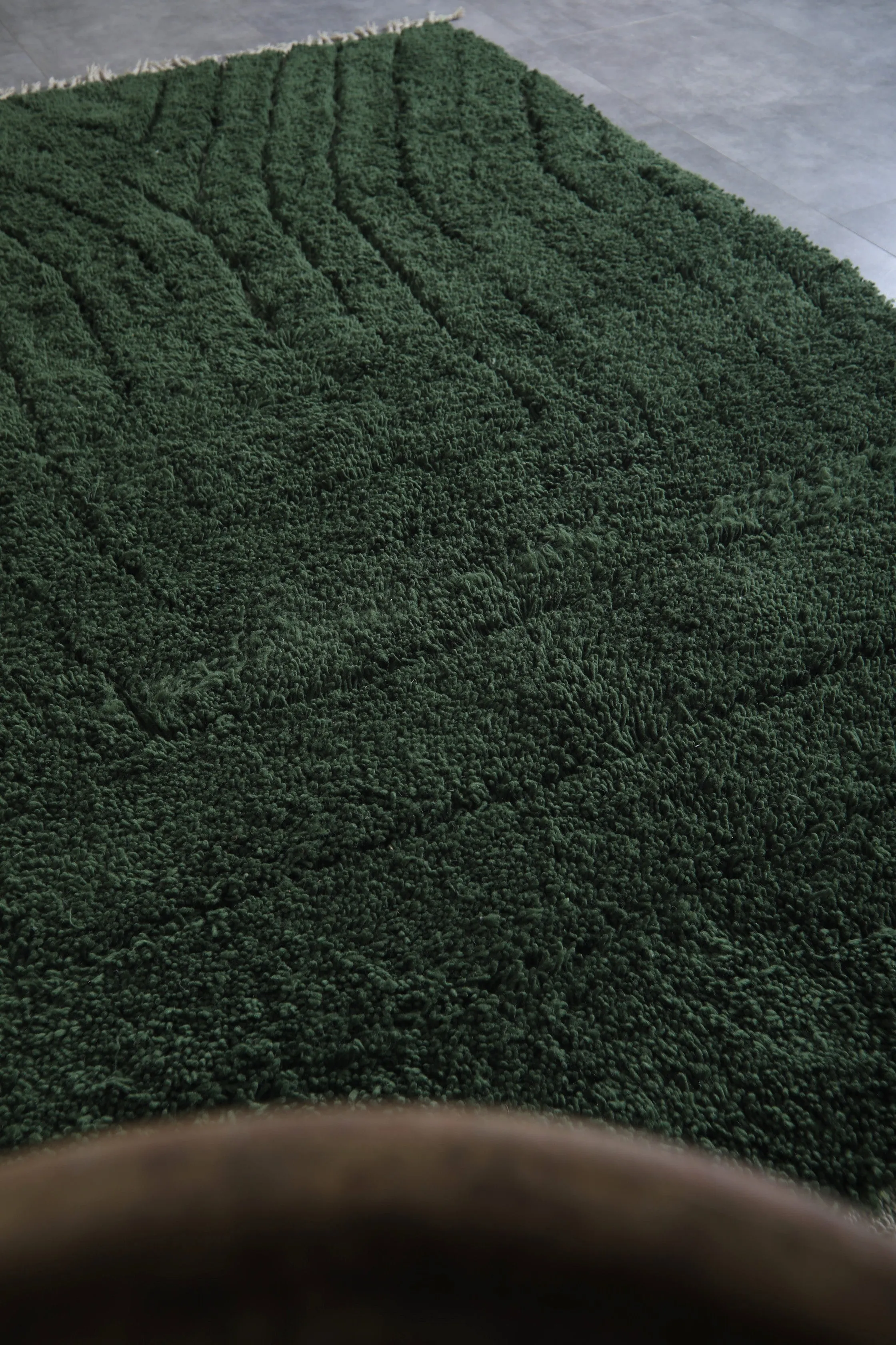 Custom Beni ourain rug Green - Berber Carpet - Custom Rug