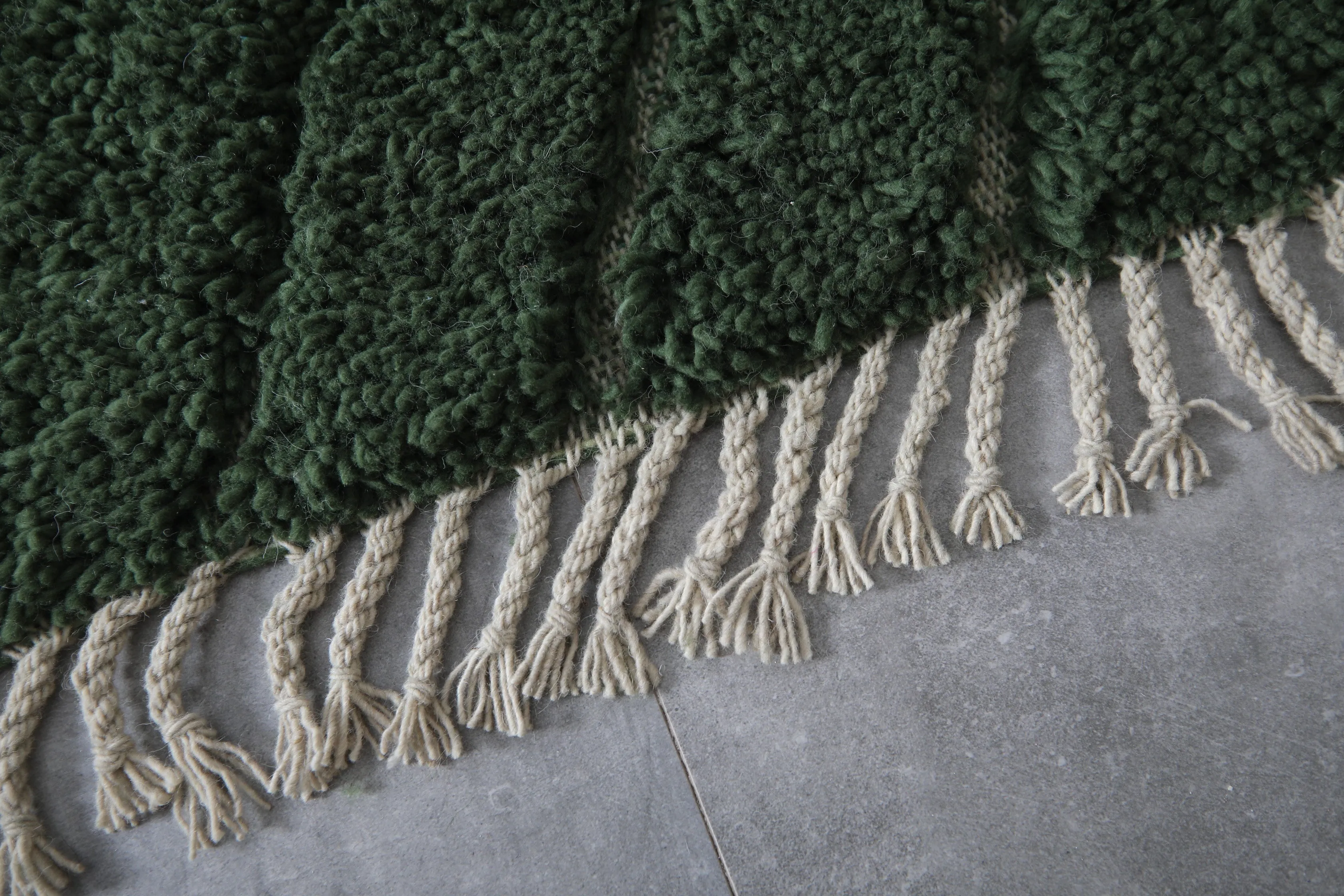 Custom Beni ourain rug Green - Berber Carpet - Custom Rug