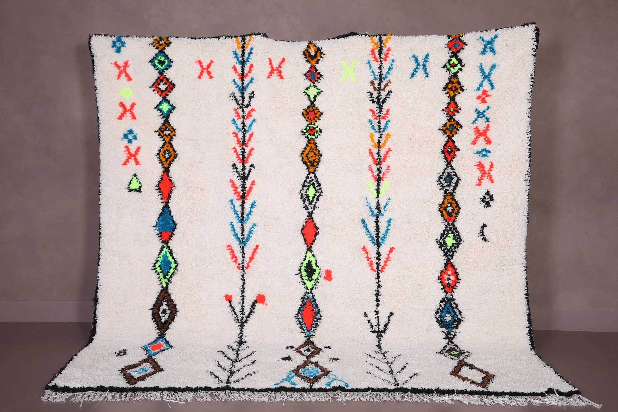 Custom Moroccan Azilal rug - Colorful berber carpet - Wool rug