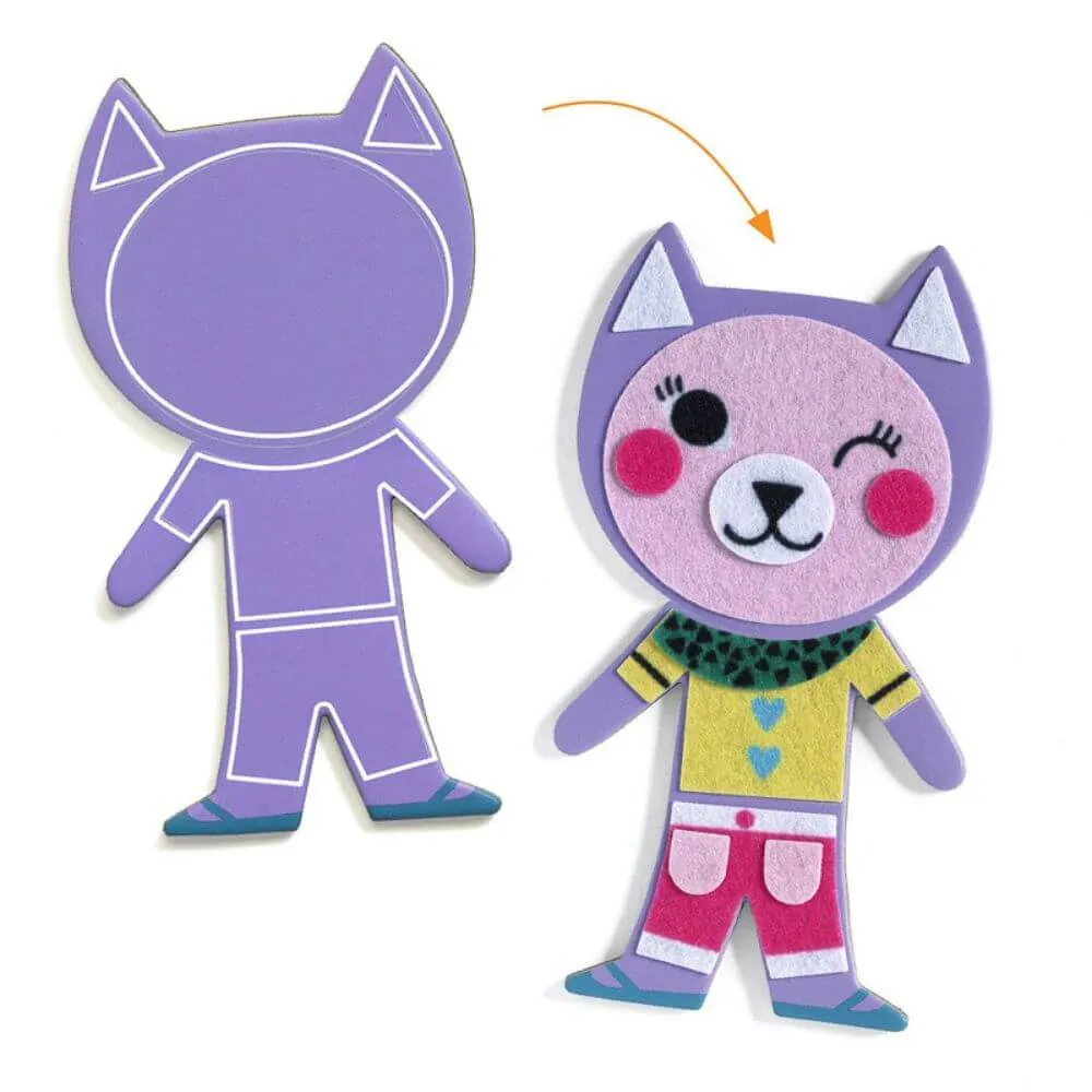 Djeco Do It Yourself Funky Family Magnets