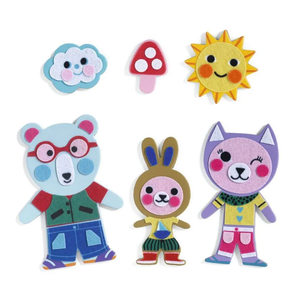 Djeco Do It Yourself Funky Family Magnets