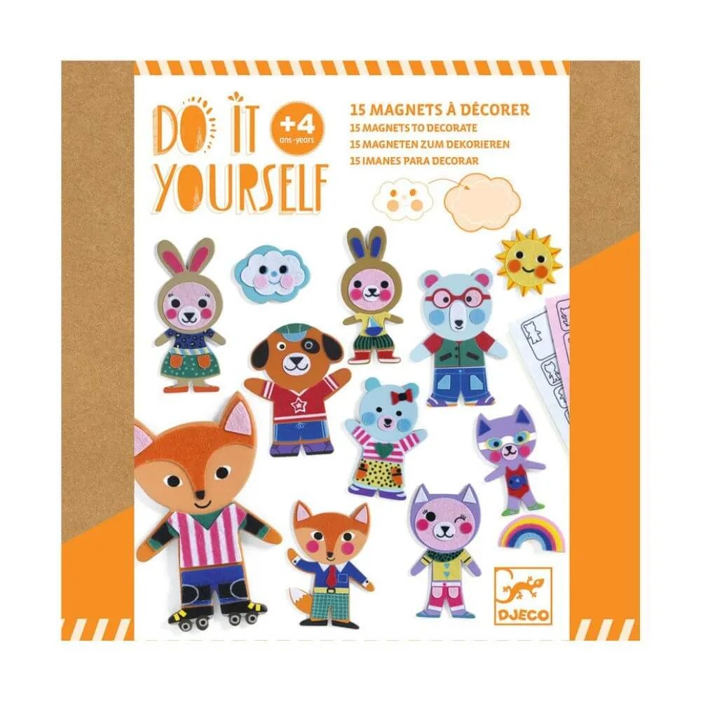Djeco Do It Yourself Funky Family Magnets
