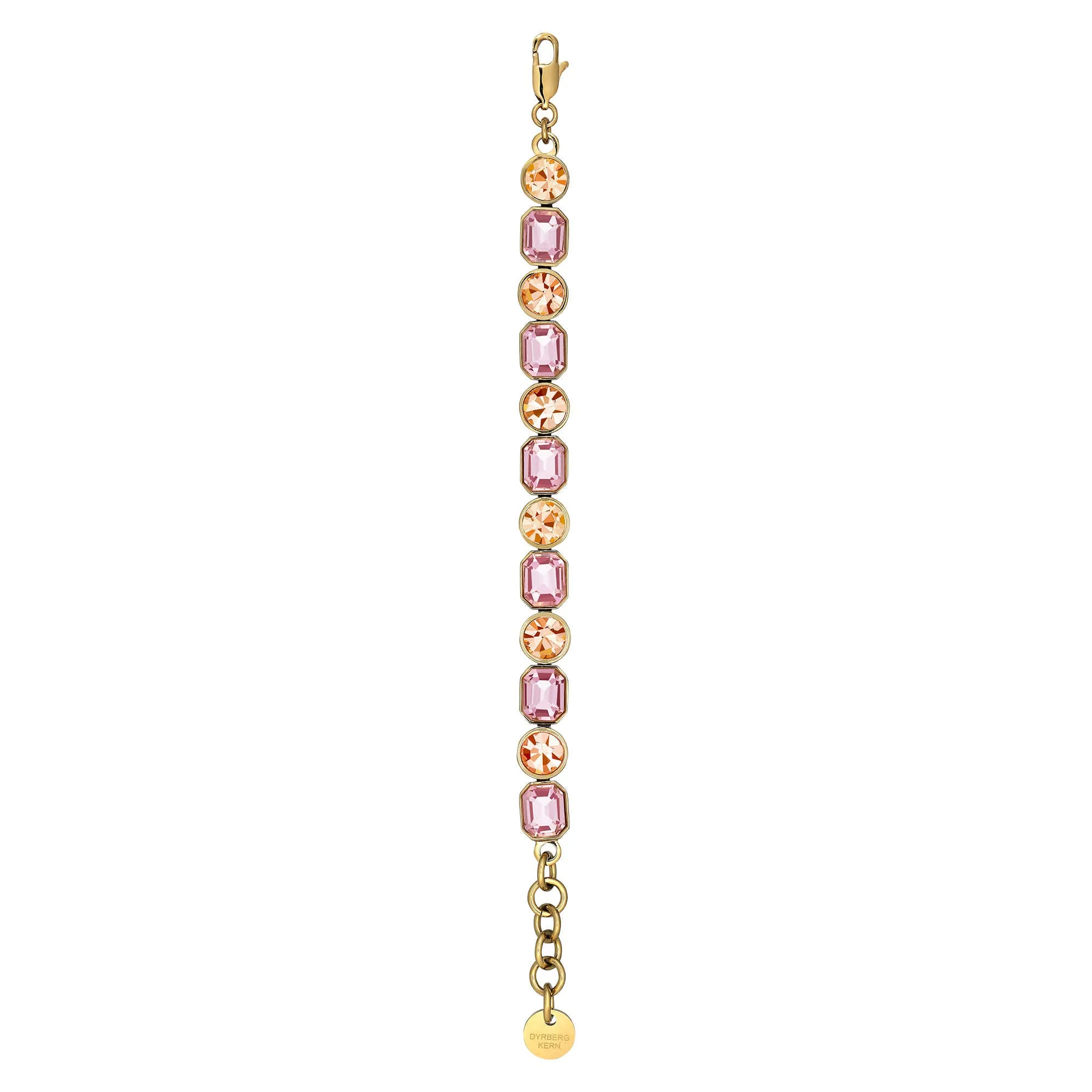 Dyrberg Kern Alaya Gold Bracelet - Peach/Light Rose