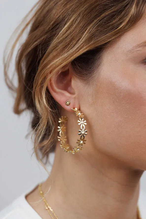 Earrings | Daisy Chain Hoop | JaxKelly