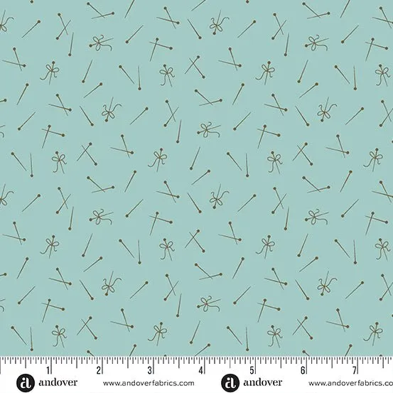 Edyta Sitar | Sewing Basket | Pin Up | Turquoise