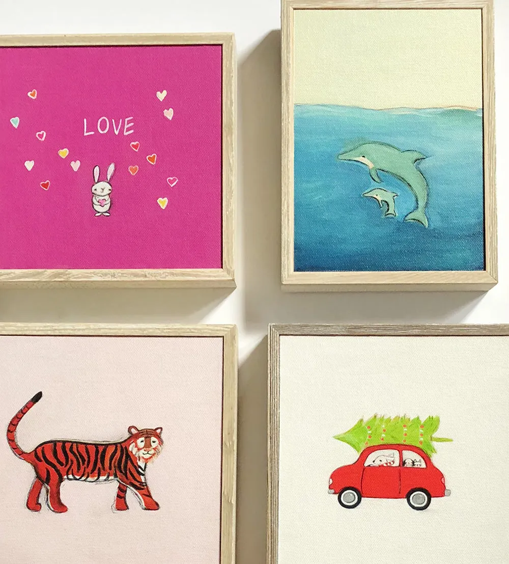empowered tiger | mini framed canvas reproduction