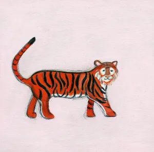 empowered tiger | mini framed canvas reproduction