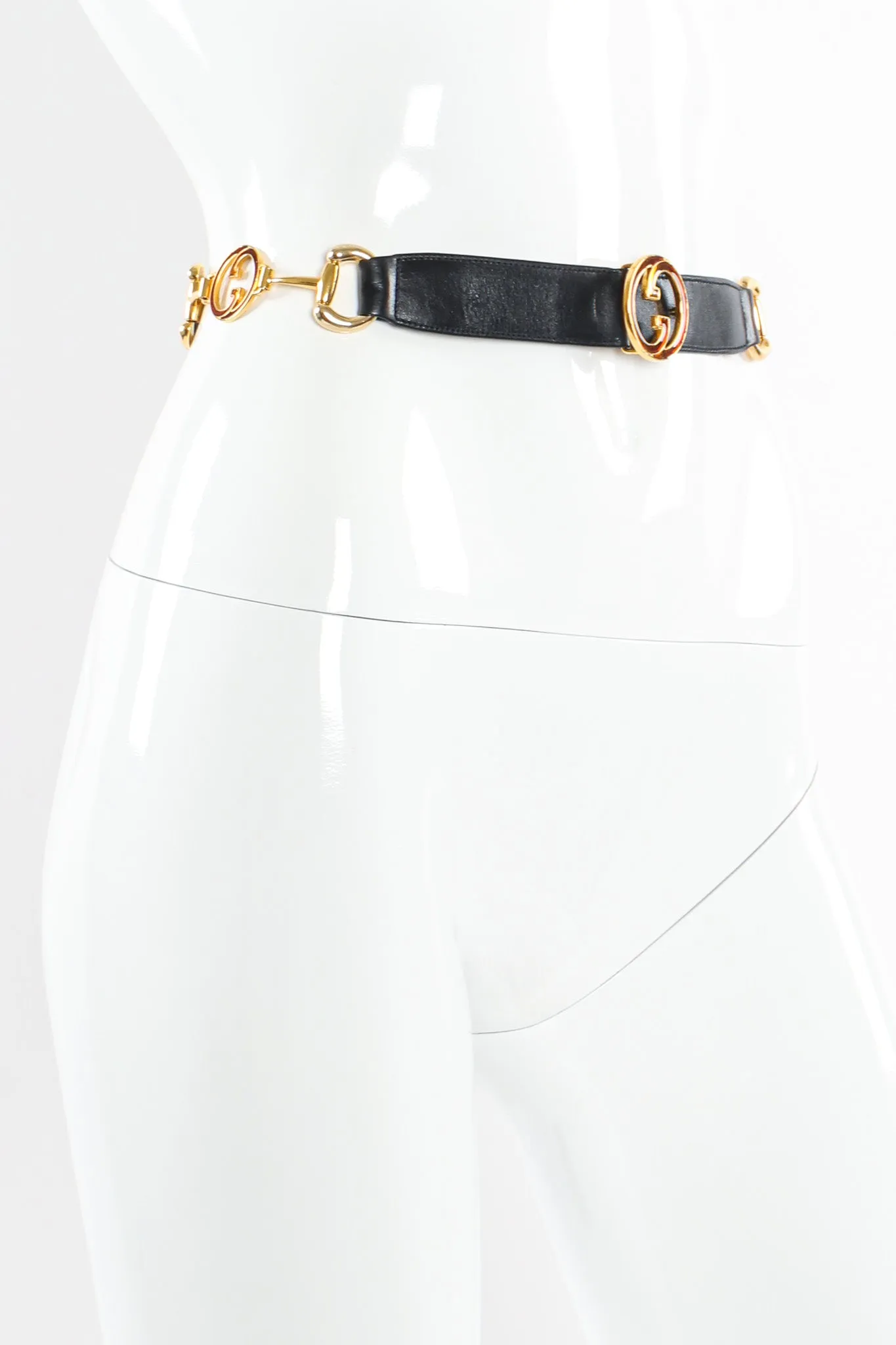 Enamel Horsebit Leather Belt