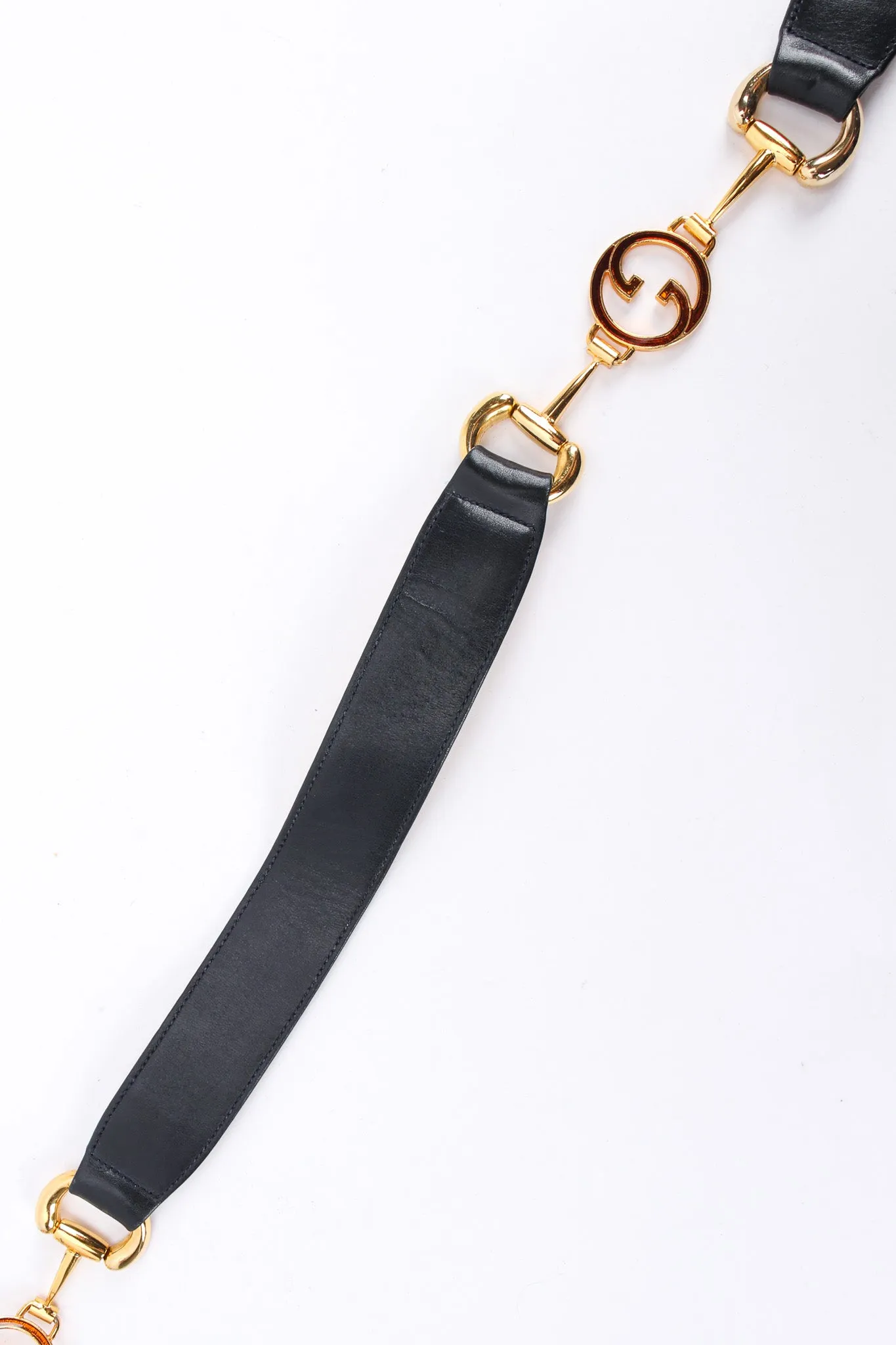 Enamel Horsebit Leather Belt