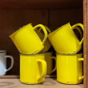 Enamel Look Mug - Yellow