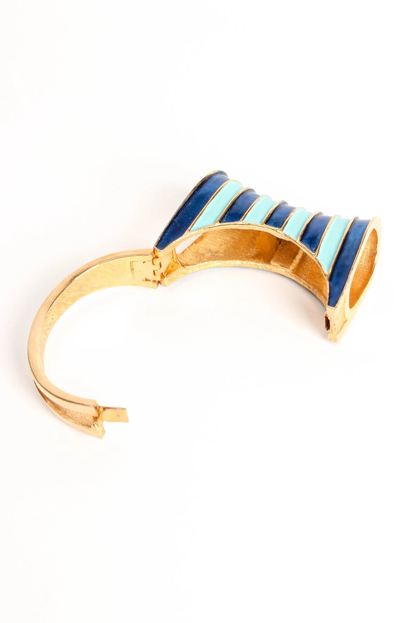 Enamel Stripe Bangle Bracelet