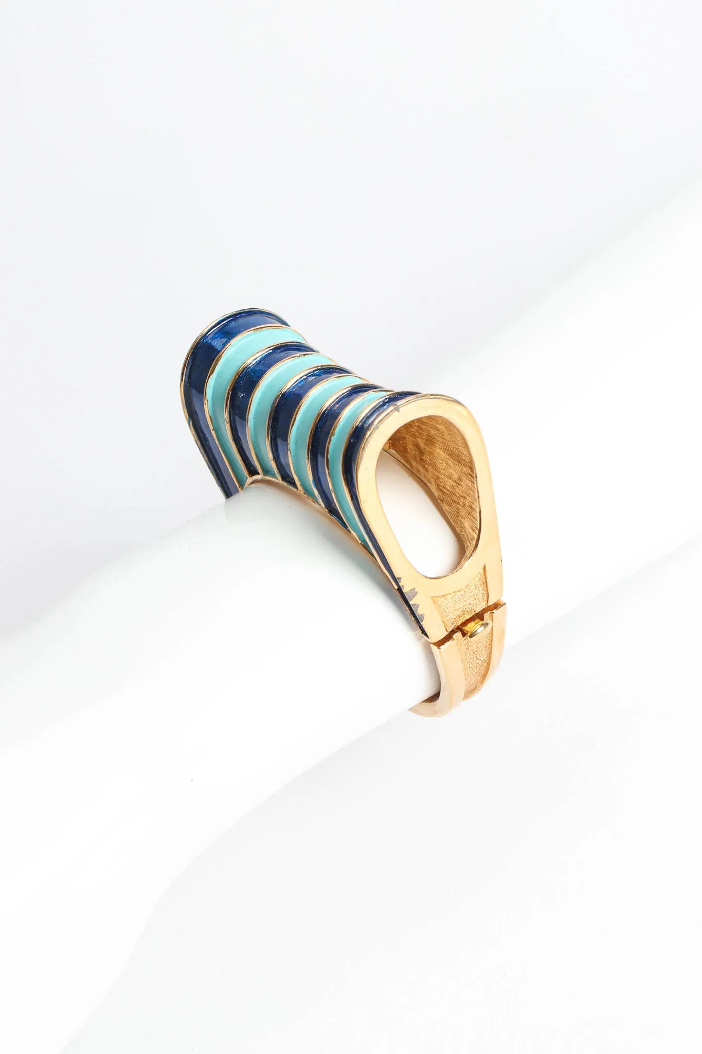 Enamel Stripe Bangle Bracelet