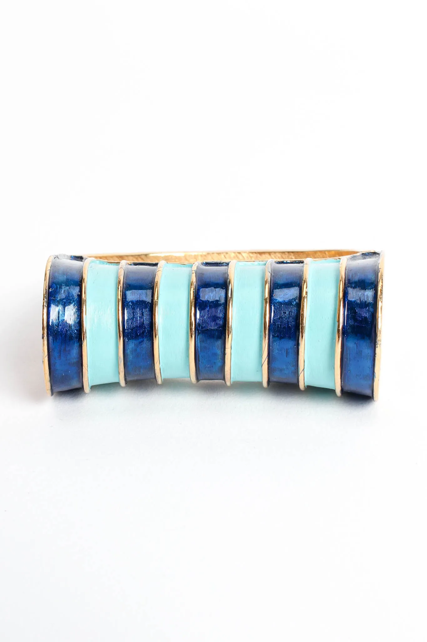 Enamel Stripe Bangle Bracelet
