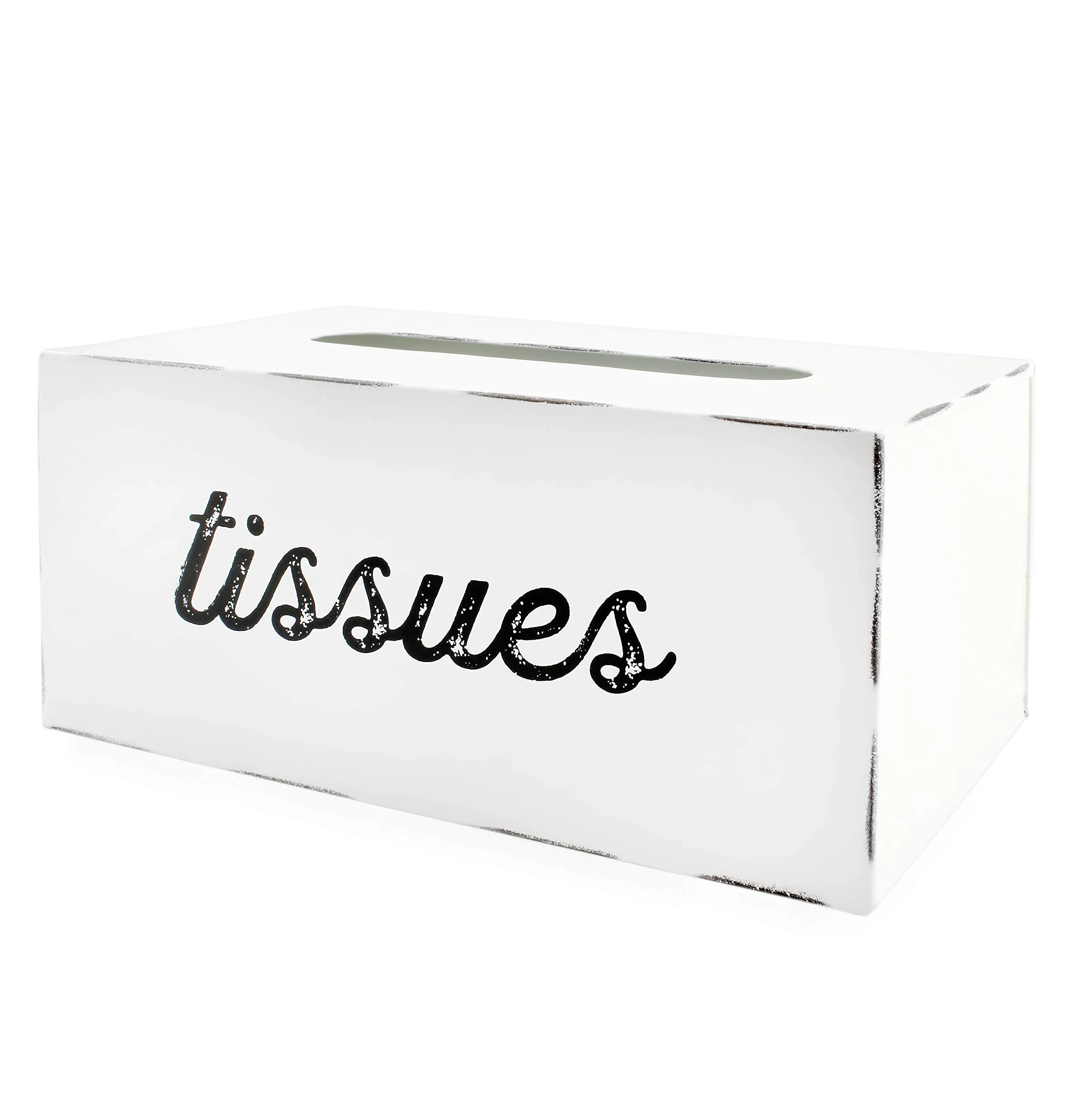 Enamelware Rectangular Tissue Box (White, Case of 24)