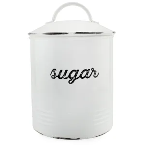 Enamelware White Sugar Canister (Case of 8)