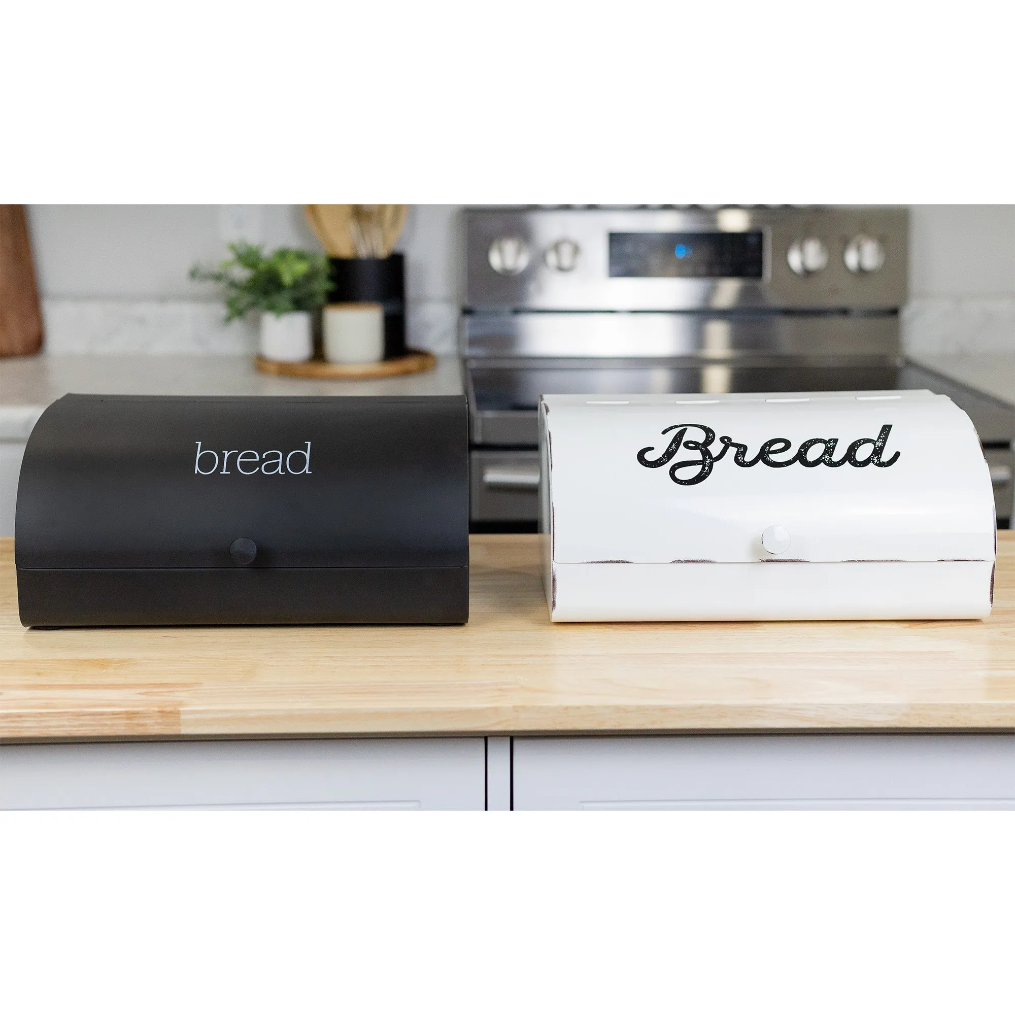 Farmhouse Black Bread Box (Case of 6)