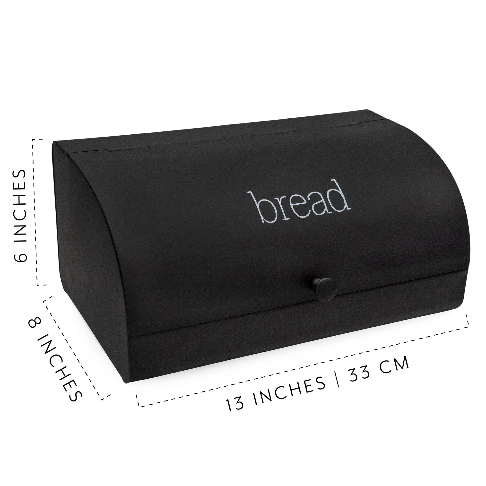 Farmhouse Black Bread Box (Case of 6)