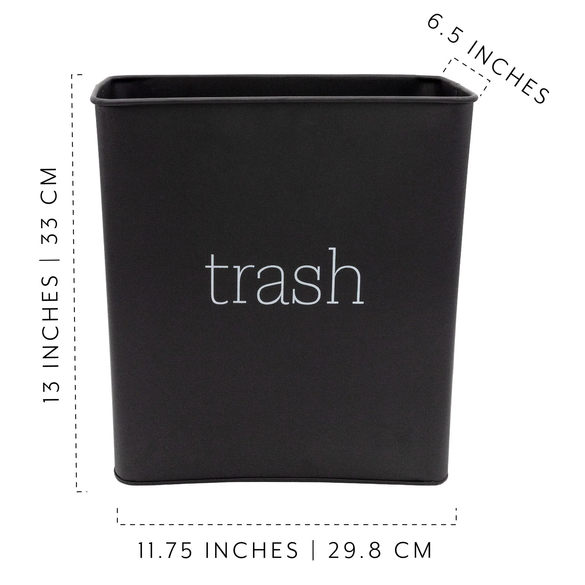 Farmhouse Enamel Trash Can