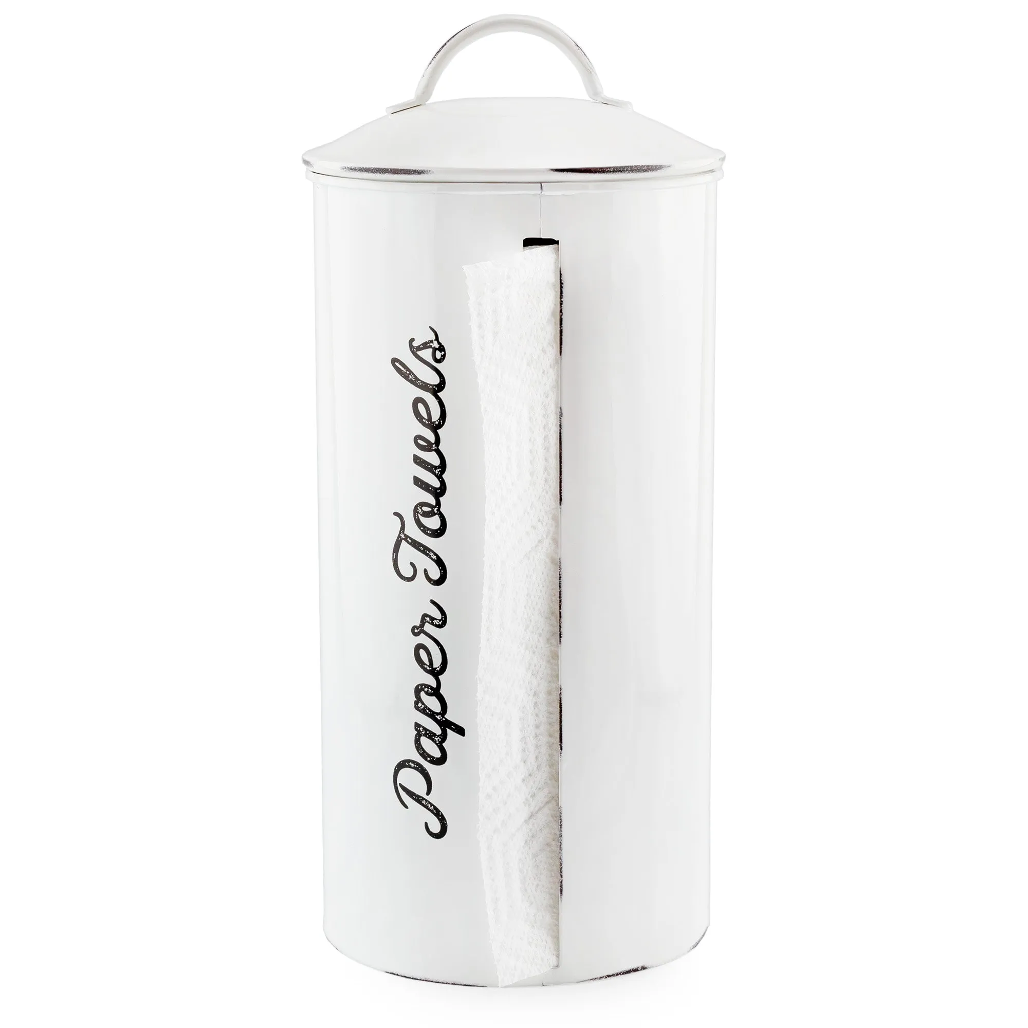 Farmhouse Paper Towel Holder (White)