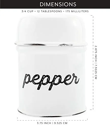 Farmhouse Salt and Pepper Shaker Set (White, Case of 30)