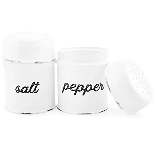 Farmhouse Salt and Pepper Shaker Set (White, Case of 30)