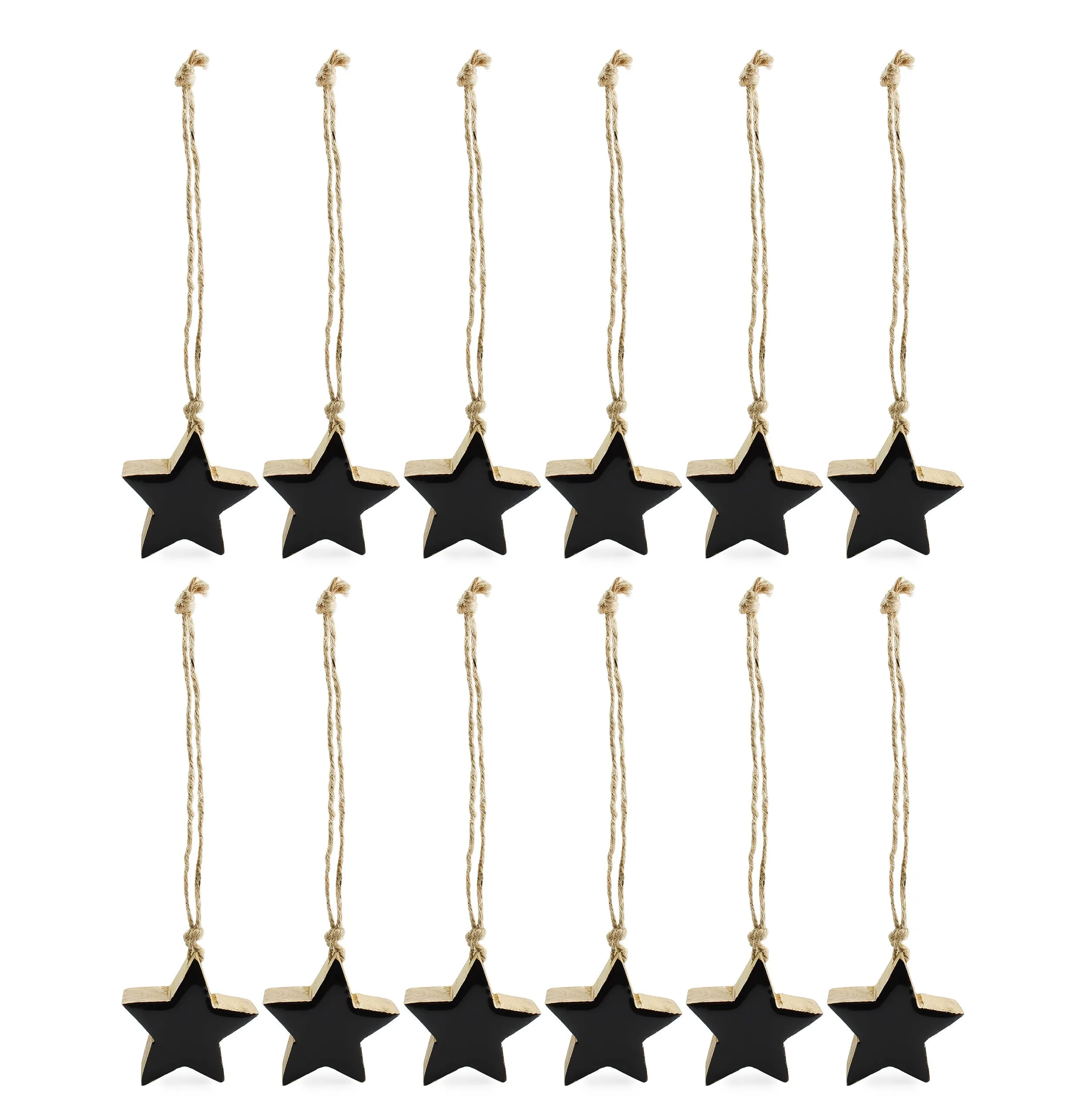 Farmhouse Star Ornaments (Black, Case of 720)