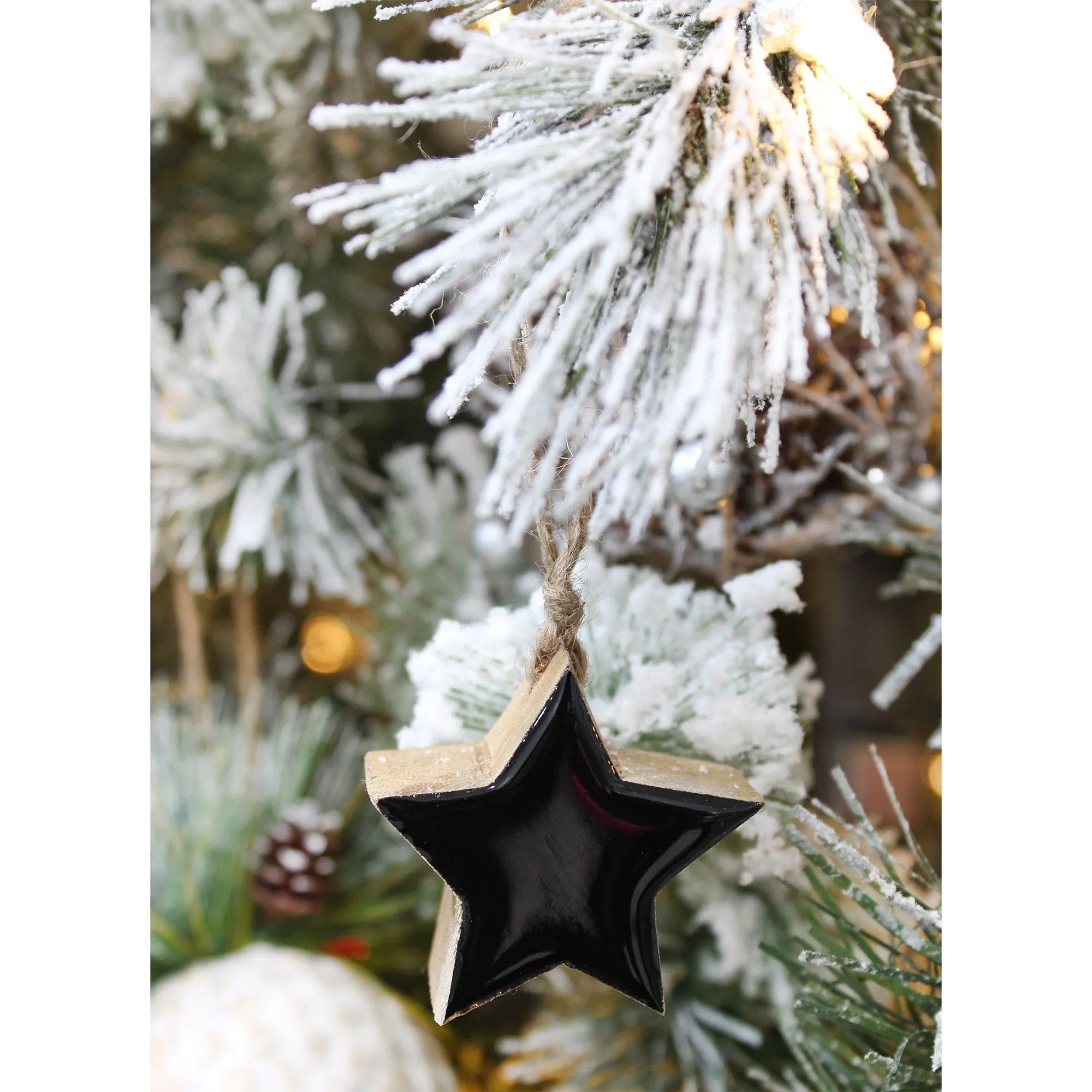 Farmhouse Star Ornaments (Black, Case of 720)