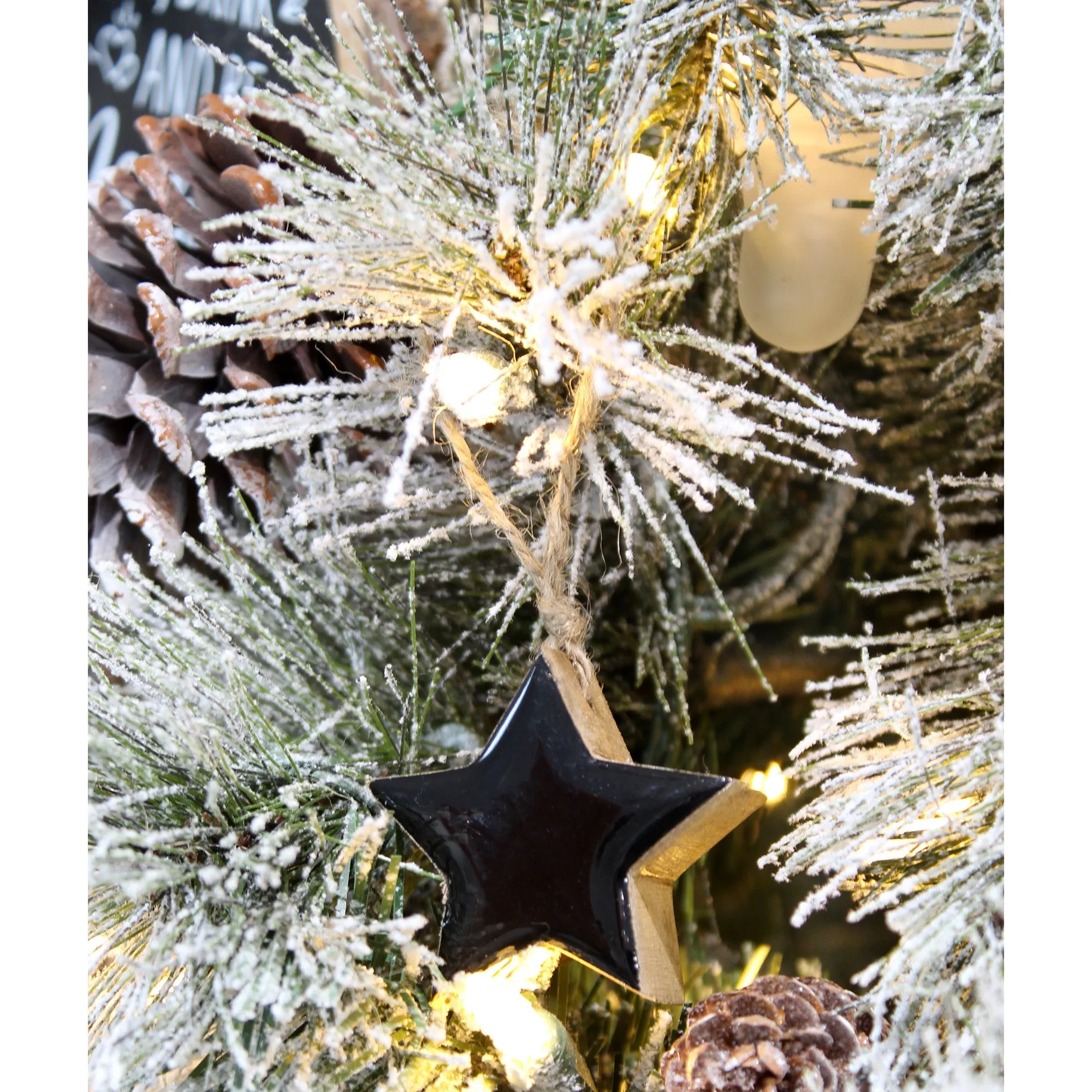 Farmhouse Star Ornaments (Black, Case of 720)