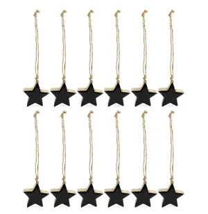 Farmhouse Star Ornaments (Black, Case of 720)