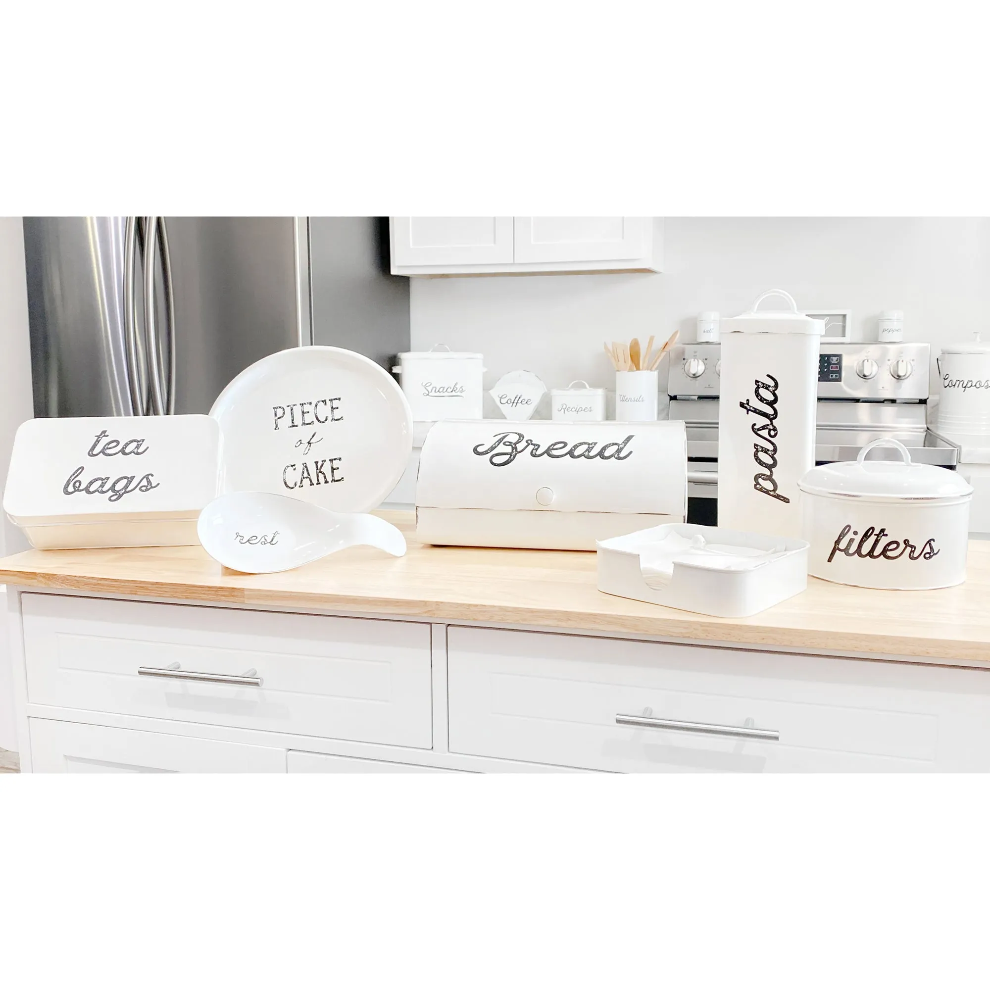 Farmhouse White Bread Box (Case of 6)
