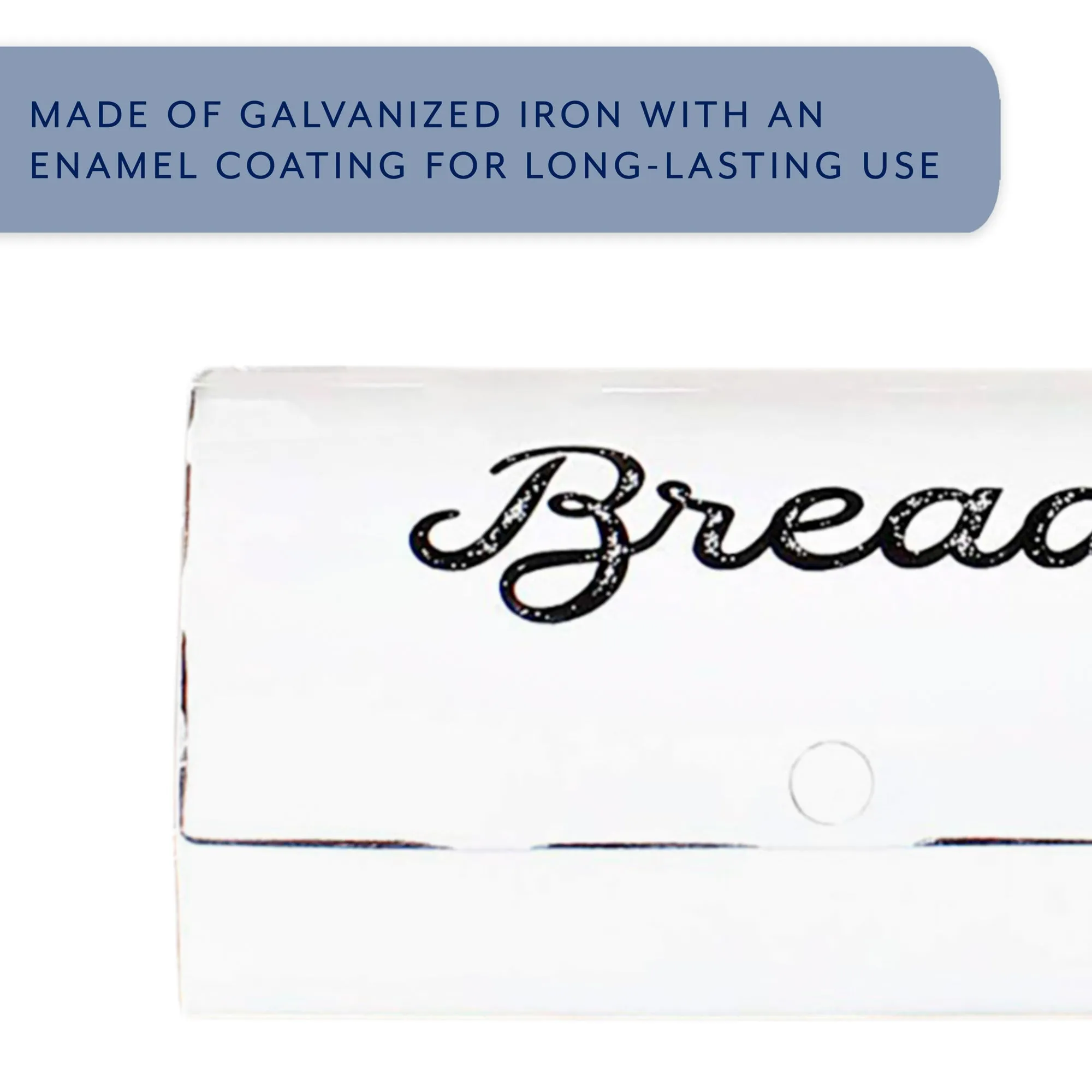 Farmhouse White Bread Box (Case of 6)